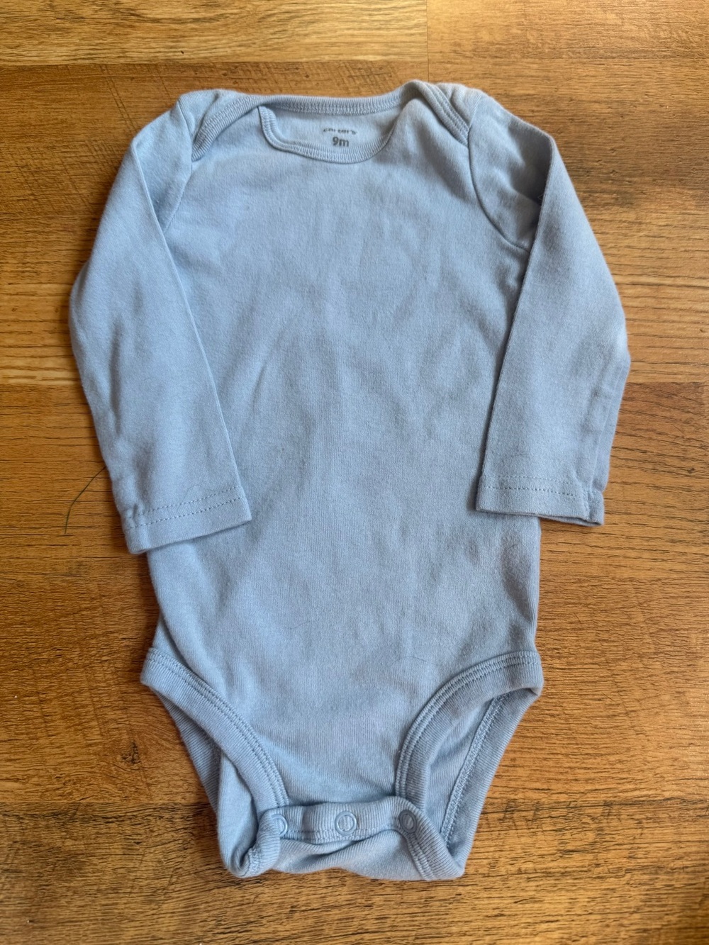 Carter's Light Blue Long-Sleeve Baby Bodysuit